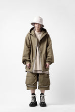画像をギャラリービューアに読み込む, A.F ARTEFACT OVER SIZED HOODIE BLOUSON (BEIGE)