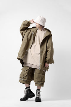 画像をギャラリービューアに読み込む, A.F ARTEFACT OVER SIZED HOODIE BLOUSON (BEIGE)