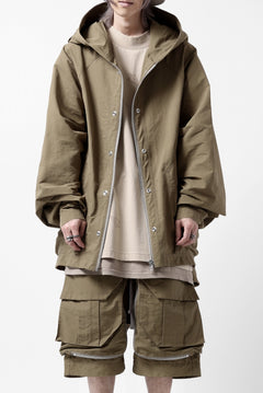 画像をギャラリービューアに読み込む, A.F ARTEFACT OVER SIZED HOODIE BLOUSON (BEIGE)