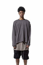 画像をギャラリービューアに読み込む, A.F ARTEFACT PYRA PATTERN PRINT CREW NECK TOPS (GREY)