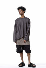 画像をギャラリービューアに読み込む, A.F ARTEFACT PYRA PATTERN PRINT CREW NECK TOPS (GREY)