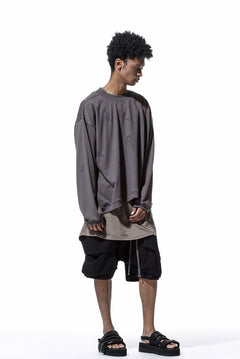 画像をギャラリービューアに読み込む, A.F ARTEFACT PYRA PATTERN PRINT CREW NECK TOPS (GREY)