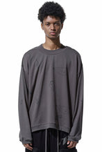 画像をギャラリービューアに読み込む, A.F ARTEFACT PYRA PATTERN PRINT CREW NECK TOPS (GREY)