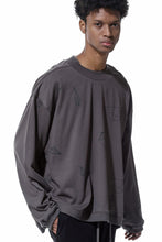 画像をギャラリービューアに読み込む, A.F ARTEFACT PYRA PATTERN PRINT CREW NECK TOPS (GREY)