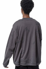 画像をギャラリービューアに読み込む, A.F ARTEFACT PYRA PATTERN PRINT CREW NECK TOPS (GREY)