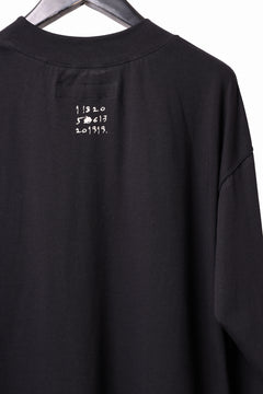 画像をギャラリービューアに読み込む, A.F ARTEFACT THICK-COLLAR BASIC L/S T-SHIRT / TYPE A PRINT (BLACK)