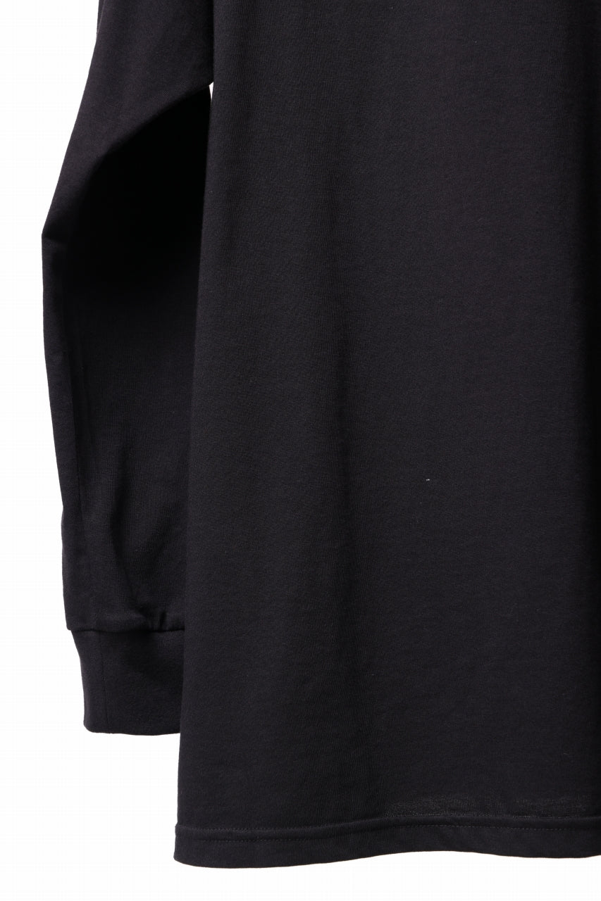 画像をギャラリービューアに読み込む, A.F ARTEFACT THICK-COLLAR BASIC L/S T-SHIRT / TYPE A PRINT (BLACK)