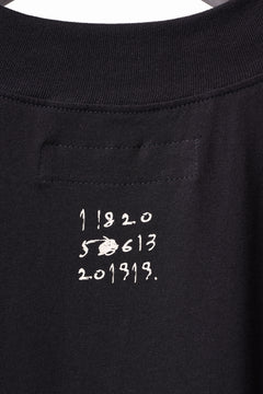 画像をギャラリービューアに読み込む, A.F ARTEFACT THICK-COLLAR BASIC L/S T-SHIRT / TYPE B PRINT (BLACK)