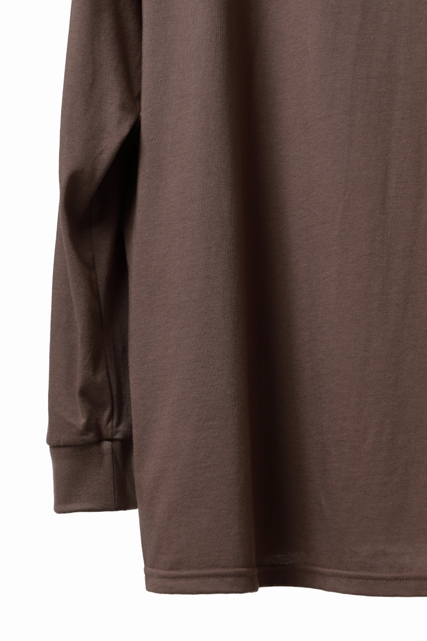 画像をギャラリービューアに読み込む, A.F ARTEFACT THICK-COLLAR BASIC L/S T-SHIRT / TYPE B PRINT (BROWN)