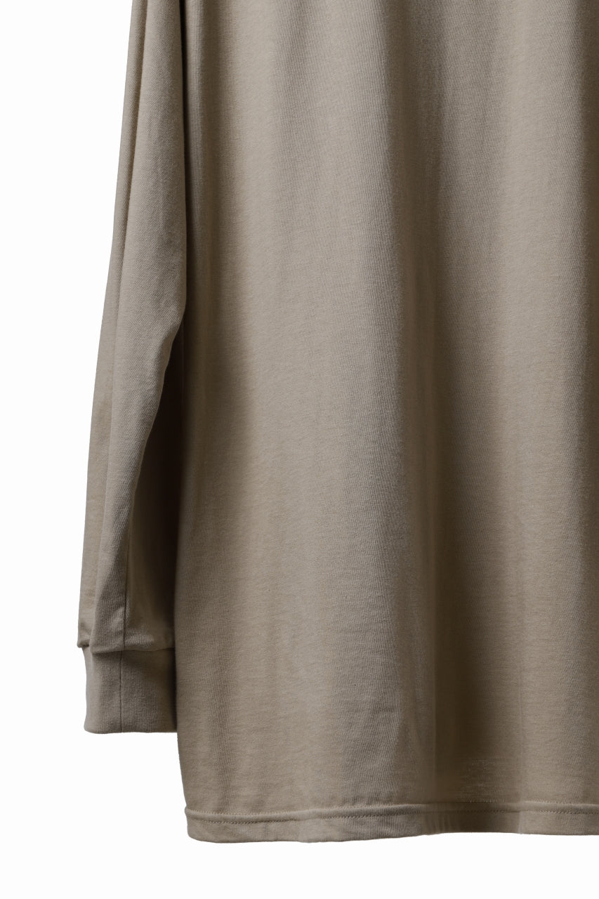 画像をギャラリービューアに読み込む, A.F ARTEFACT THICK-COLLAR BASIC L/S T-SHIRT / TYPE A PRINT (BEIGE)