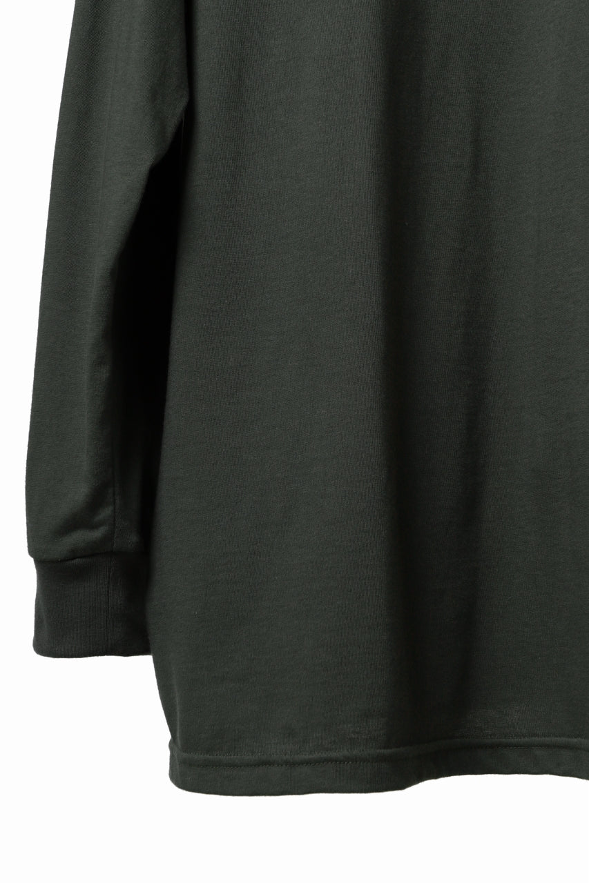 画像をギャラリービューアに読み込む, A.F ARTEFACT THICK-COLLAR BASIC L/S T-SHIRT / TYPE A PRINT (KHAKI)