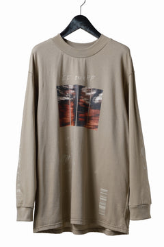 画像をギャラリービューアに読み込む, A.F ARTEFACT THICK-COLLAR BASIC L/S T-SHIRT / TYPE A PRINT (BEIGE)
