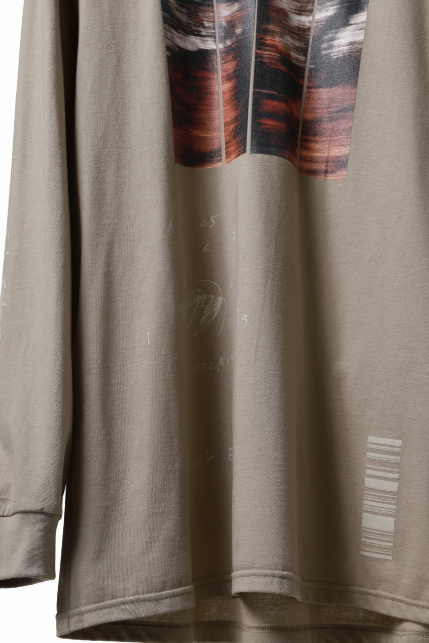 画像をギャラリービューアに読み込む, A.F ARTEFACT THICK-COLLAR BASIC L/S T-SHIRT / TYPE A PRINT (BEIGE)
