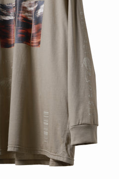 画像をギャラリービューアに読み込む, A.F ARTEFACT THICK-COLLAR BASIC L/S T-SHIRT / TYPE A PRINT (BEIGE)