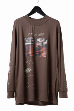 画像をギャラリービューアに読み込む, A.F ARTEFACT THICK-COLLAR BASIC L/S T-SHIRT / TYPE A PRINT (BROWN)