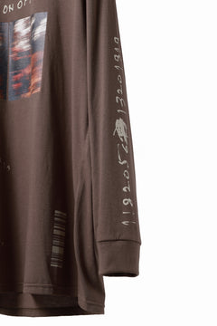 画像をギャラリービューアに読み込む, A.F ARTEFACT THICK-COLLAR BASIC L/S T-SHIRT / TYPE A PRINT (BROWN)