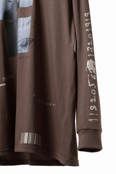 画像をギャラリービューアに読み込む, A.F ARTEFACT THICK-COLLAR BASIC L/S T-SHIRT / TYPE B PRINT (BROWN)
