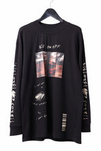画像をギャラリービューアに読み込む, A.F ARTEFACT THICK-COLLAR BASIC L/S T-SHIRT / TYPE A PRINT (BLACK)