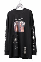 画像をギャラリービューアに読み込む, A.F ARTEFACT THICK-COLLAR BASIC L/S T-SHIRT / TYPE A PRINT (BLACK)