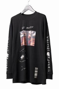 画像をギャラリービューアに読み込む, A.F ARTEFACT THICK-COLLAR BASIC L/S T-SHIRT / TYPE A PRINT (BLACK)