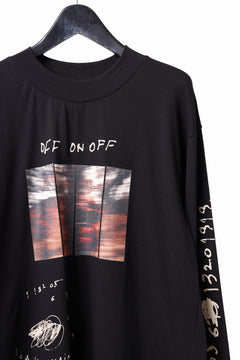 画像をギャラリービューアに読み込む, A.F ARTEFACT THICK-COLLAR BASIC L/S T-SHIRT / TYPE A PRINT (BLACK)