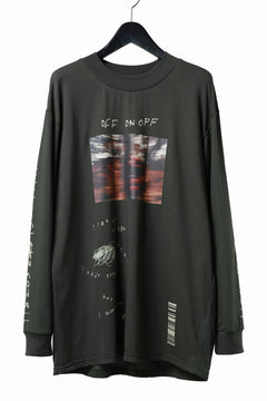 画像をギャラリービューアに読み込む, A.F ARTEFACT THICK-COLLAR BASIC L/S T-SHIRT / TYPE A PRINT (KHAKI)