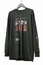 画像をギャラリービューアに読み込む, A.F ARTEFACT THICK-COLLAR BASIC L/S T-SHIRT / TYPE A PRINT (KHAKI)