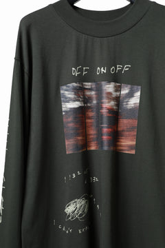 画像をギャラリービューアに読み込む, A.F ARTEFACT THICK-COLLAR BASIC L/S T-SHIRT / TYPE A PRINT (KHAKI)