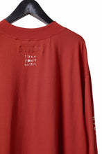 画像をギャラリービューアに読み込む, A.F ARTEFACT THICK-COLLAR BASIC L/S T-SHIRT / TYPE B PRINT (ORANGE)