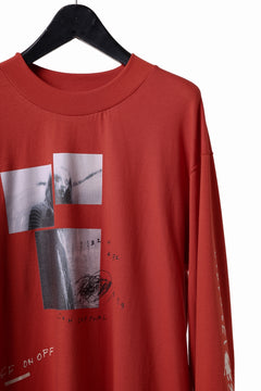 画像をギャラリービューアに読み込む, A.F ARTEFACT THICK-COLLAR BASIC L/S T-SHIRT / TYPE B PRINT (ORANGE)