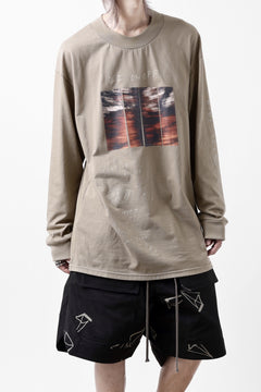 画像をギャラリービューアに読み込む, A.F ARTEFACT THICK-COLLAR BASIC L/S T-SHIRT / TYPE A PRINT (BEIGE)