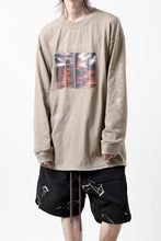 画像をギャラリービューアに読み込む, A.F ARTEFACT THICK-COLLAR BASIC L/S T-SHIRT / TYPE A PRINT (BEIGE)