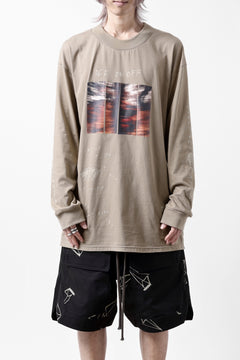 画像をギャラリービューアに読み込む, A.F ARTEFACT THICK-COLLAR BASIC L/S T-SHIRT / TYPE A PRINT (BEIGE)