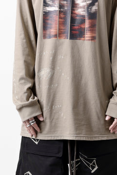 画像をギャラリービューアに読み込む, A.F ARTEFACT THICK-COLLAR BASIC L/S T-SHIRT / TYPE A PRINT (BEIGE)