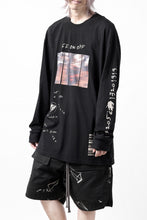 画像をギャラリービューアに読み込む, A.F ARTEFACT THICK-COLLAR BASIC L/S T-SHIRT / TYPE A PRINT (BLACK)