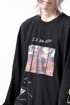 画像をギャラリービューアに読み込む, A.F ARTEFACT THICK-COLLAR BASIC L/S T-SHIRT / TYPE A PRINT (BLACK)