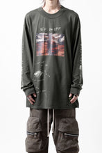 画像をギャラリービューアに読み込む, A.F ARTEFACT THICK-COLLAR BASIC L/S T-SHIRT / TYPE A PRINT (KHAKI)