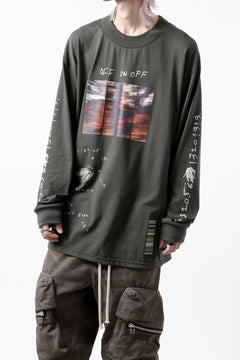 画像をギャラリービューアに読み込む, A.F ARTEFACT THICK-COLLAR BASIC L/S T-SHIRT / TYPE A PRINT (KHAKI)