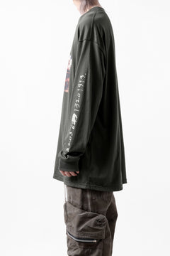 画像をギャラリービューアに読み込む, A.F ARTEFACT THICK-COLLAR BASIC L/S T-SHIRT / TYPE A PRINT (KHAKI)