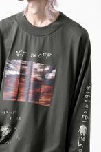 画像をギャラリービューアに読み込む, A.F ARTEFACT THICK-COLLAR BASIC L/S T-SHIRT / TYPE A PRINT (KHAKI)