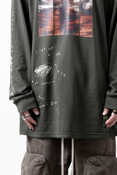 画像をギャラリービューアに読み込む, A.F ARTEFACT THICK-COLLAR BASIC L/S T-SHIRT / TYPE A PRINT (KHAKI)