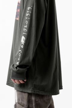 画像をギャラリービューアに読み込む, A.F ARTEFACT THICK-COLLAR BASIC L/S T-SHIRT / TYPE A PRINT (KHAKI)