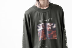 画像をギャラリービューアに読み込む, A.F ARTEFACT THICK-COLLAR BASIC L/S T-SHIRT / TYPE A PRINT (KHAKI)
