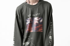 画像をギャラリービューアに読み込む, A.F ARTEFACT THICK-COLLAR BASIC L/S T-SHIRT / TYPE A PRINT (KHAKI)