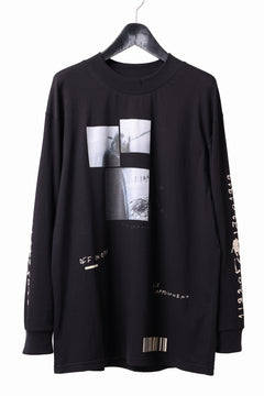 画像をギャラリービューアに読み込む, A.F ARTEFACT THICK-COLLAR BASIC L/S T-SHIRT / TYPE B PRINT (BLACK)