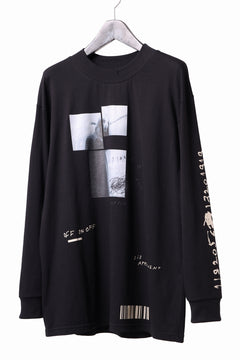 画像をギャラリービューアに読み込む, A.F ARTEFACT THICK-COLLAR BASIC L/S T-SHIRT / TYPE B PRINT (BLACK)