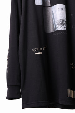 画像をギャラリービューアに読み込む, A.F ARTEFACT THICK-COLLAR BASIC L/S T-SHIRT / TYPE B PRINT (BLACK)