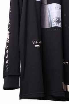 画像をギャラリービューアに読み込む, A.F ARTEFACT THICK-COLLAR BASIC L/S T-SHIRT / TYPE B PRINT (BLACK)
