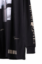 画像をギャラリービューアに読み込む, A.F ARTEFACT THICK-COLLAR BASIC L/S T-SHIRT / TYPE B PRINT (BLACK)