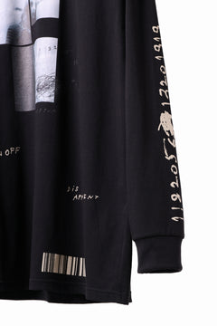 画像をギャラリービューアに読み込む, A.F ARTEFACT THICK-COLLAR BASIC L/S T-SHIRT / TYPE B PRINT (BLACK)